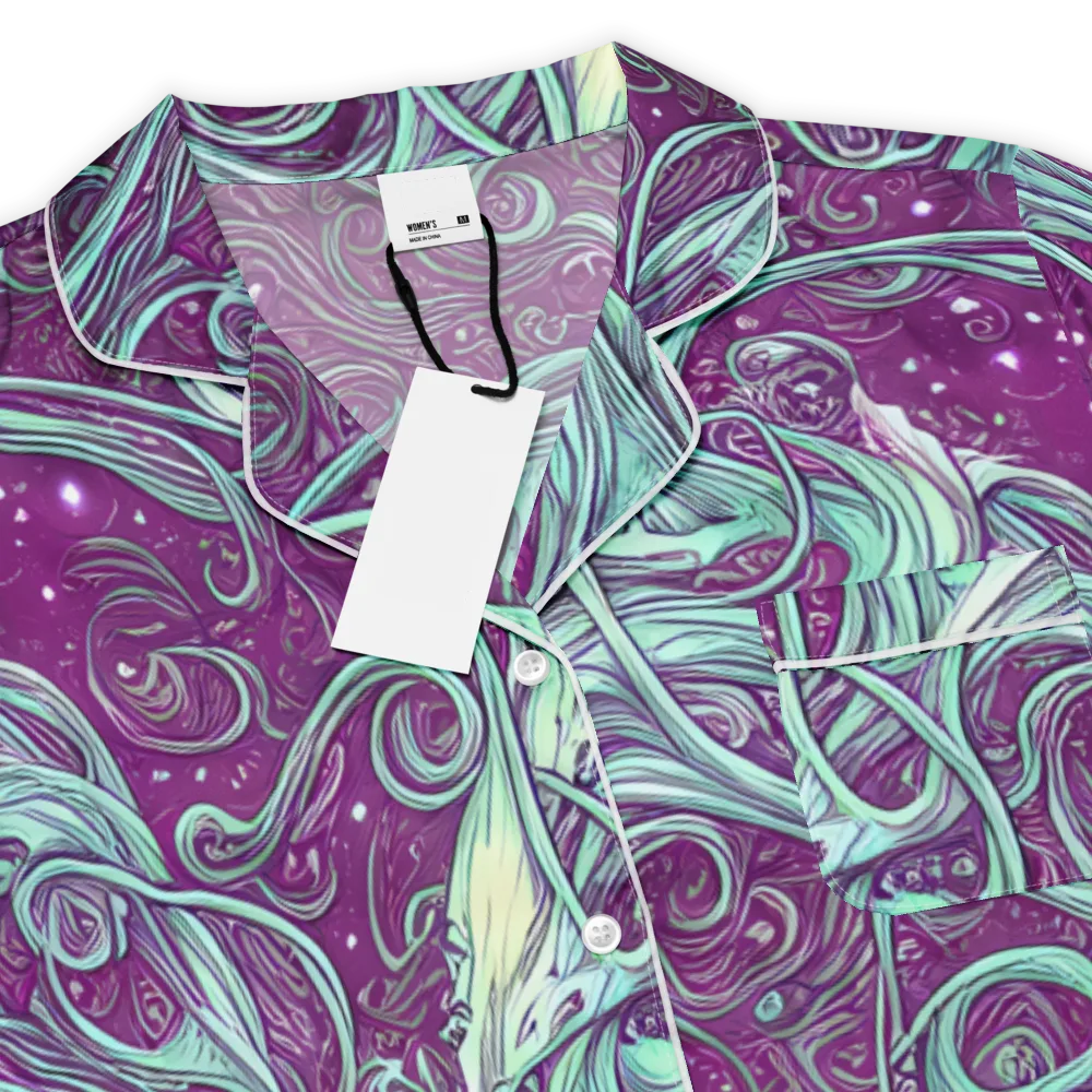 Temple Swirls on Women's Short Sleeve Pajama Top — Product details