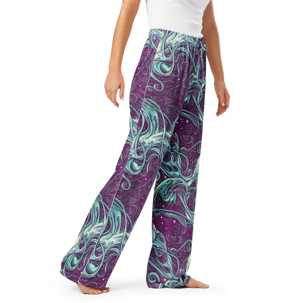 Temple Swirls on Women's Pajama Pants — Right Front