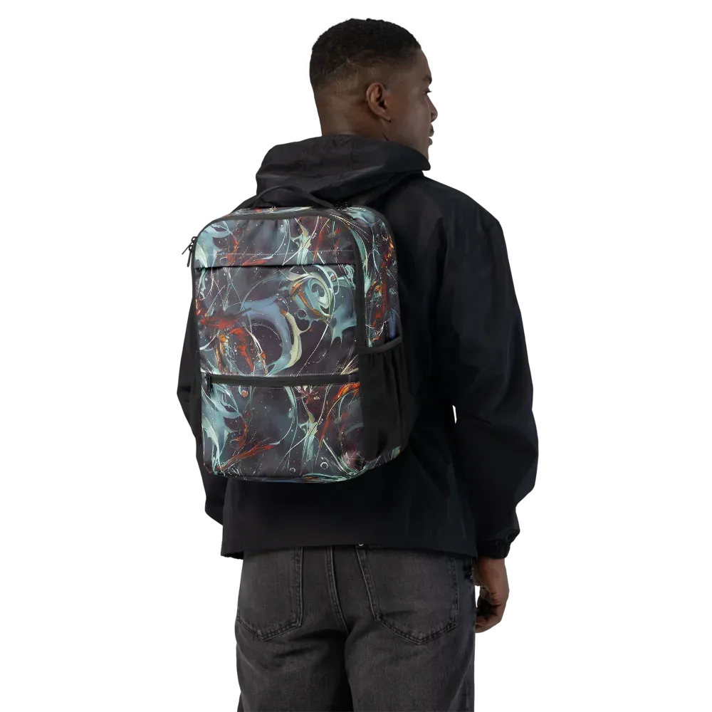 Neo-Splash Labyrinth on Utility Backpack — Back