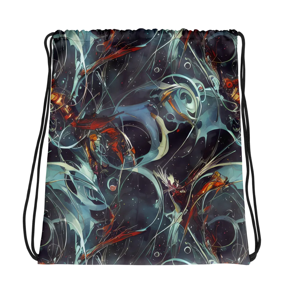 Neo-Splash Labyrinth on Drawstring Bag — Photo