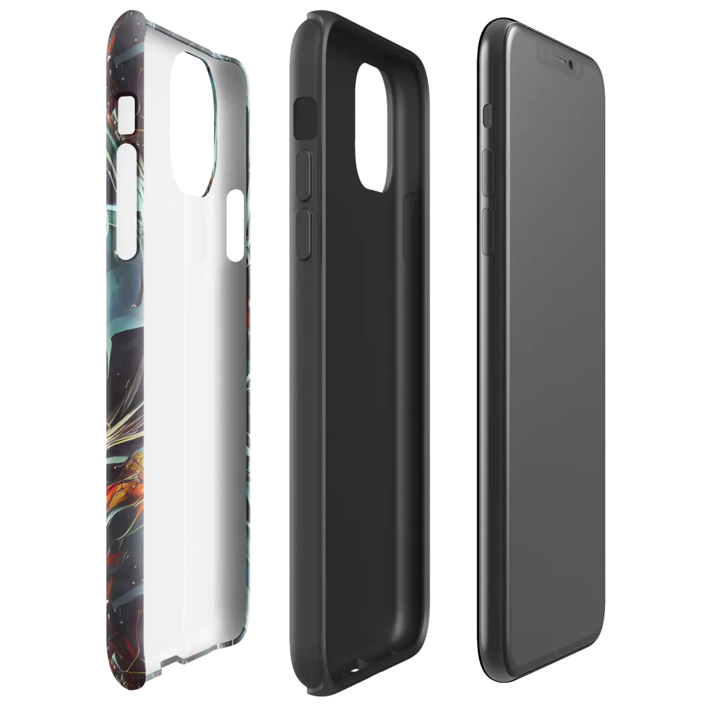 Neo-Splash Labyrinth on Tough Case for iPhone® — Right