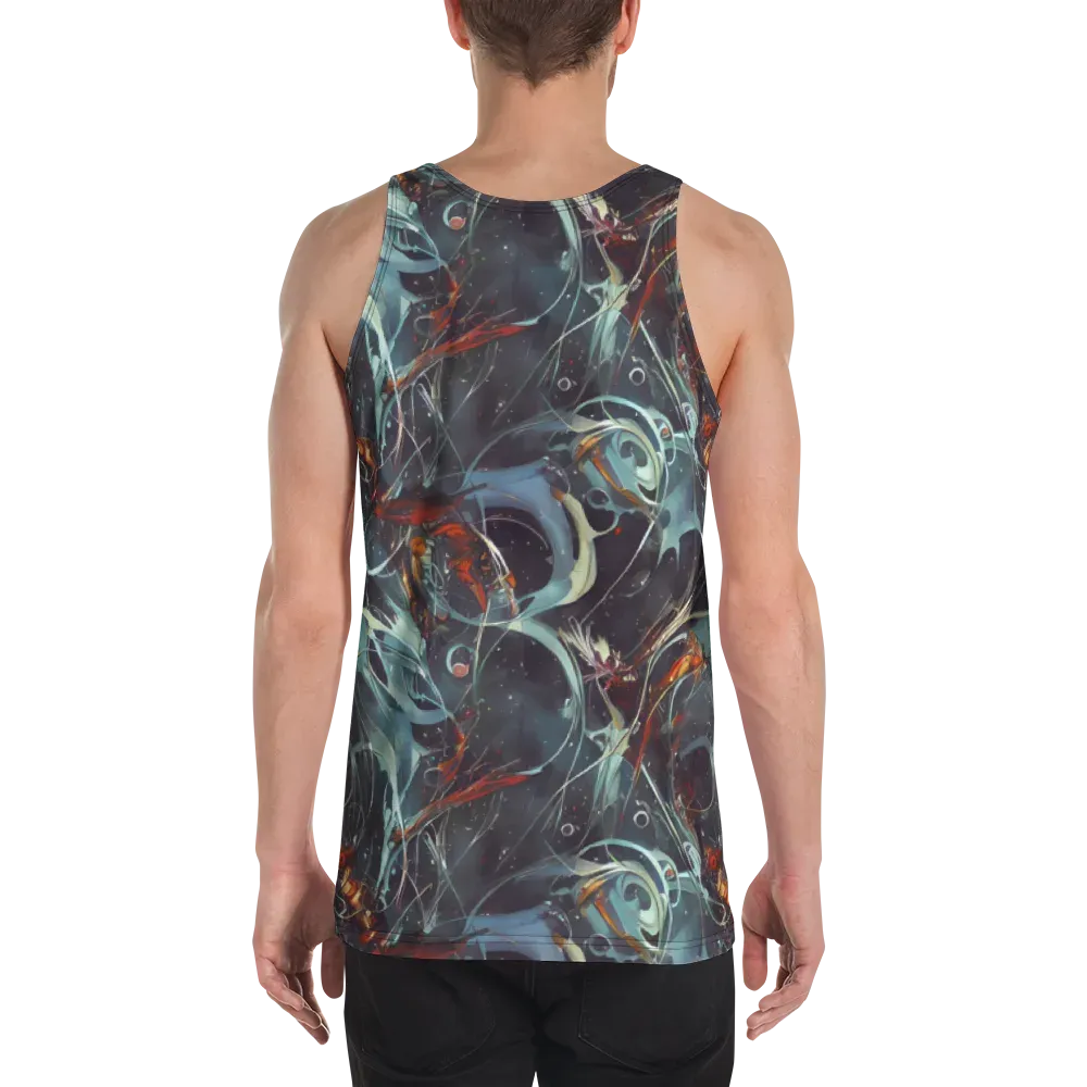 Neo-Splash Labyrinth on Men's Tank Top — Back