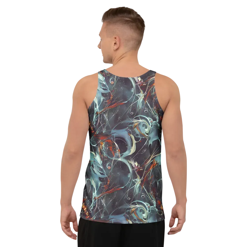Neo-Splash Labyrinth on Men's Tank Top — Back