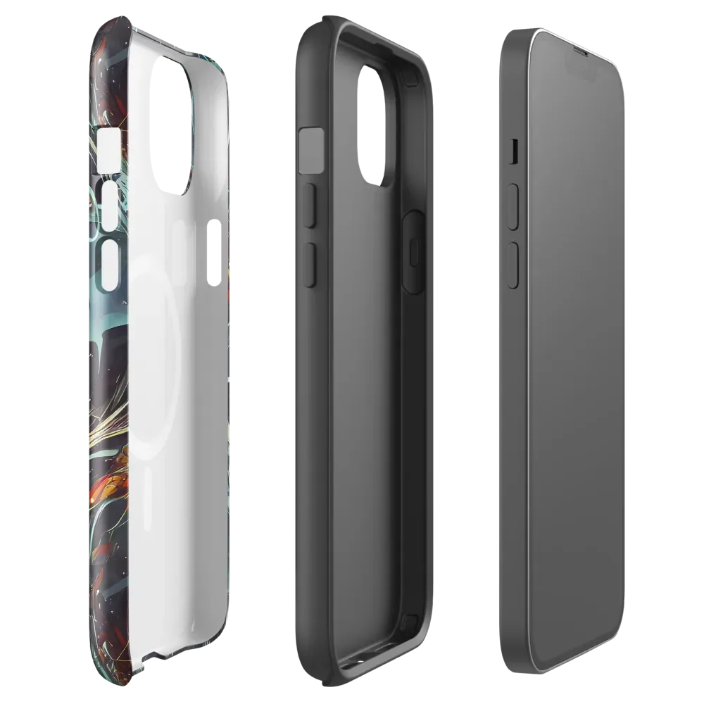 Neo-Splash Labyrinth on MagSafe Tough Case for iPhone® — Front
