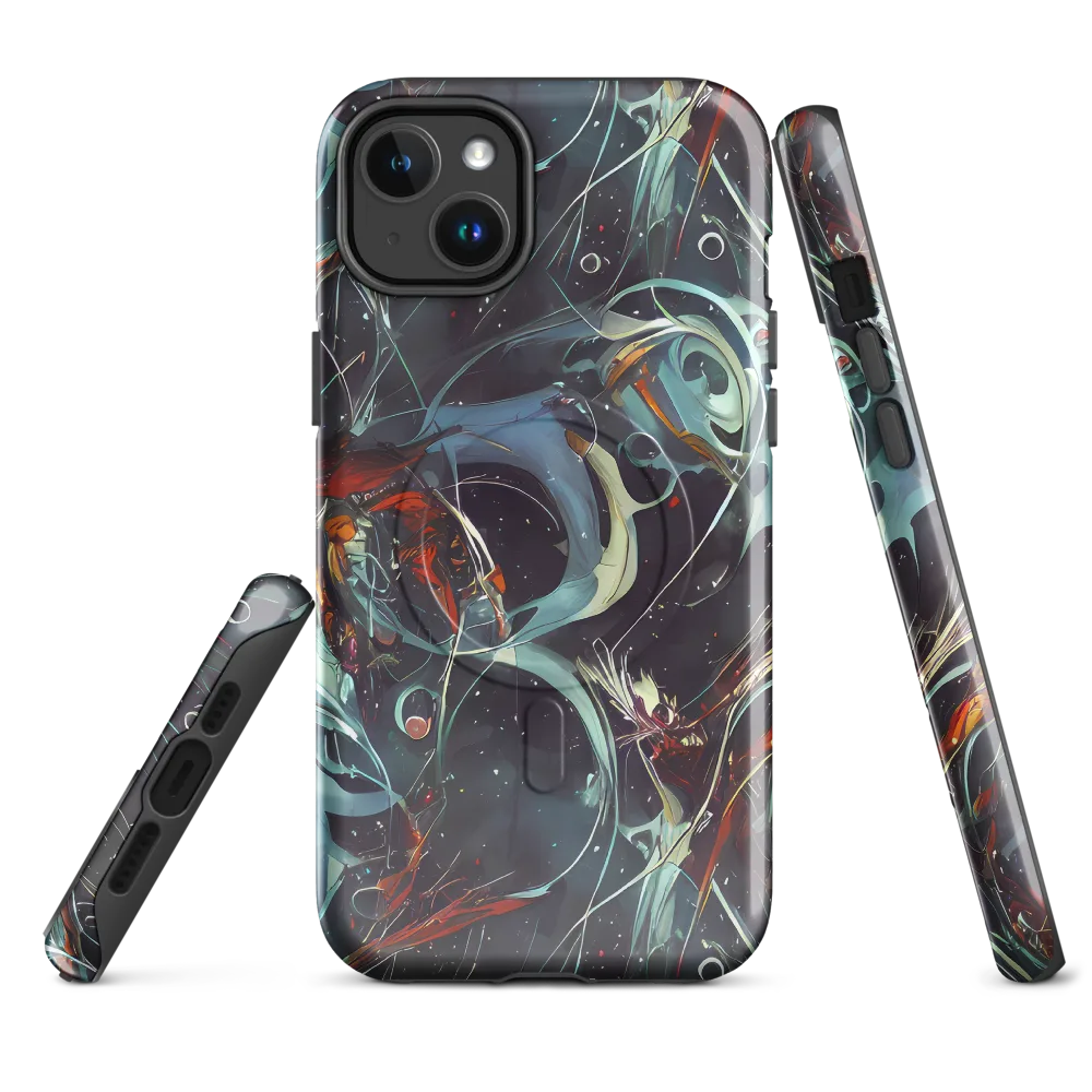 Neo-Splash Labyrinth on MagSafe Tough Case for iPhone® — Front