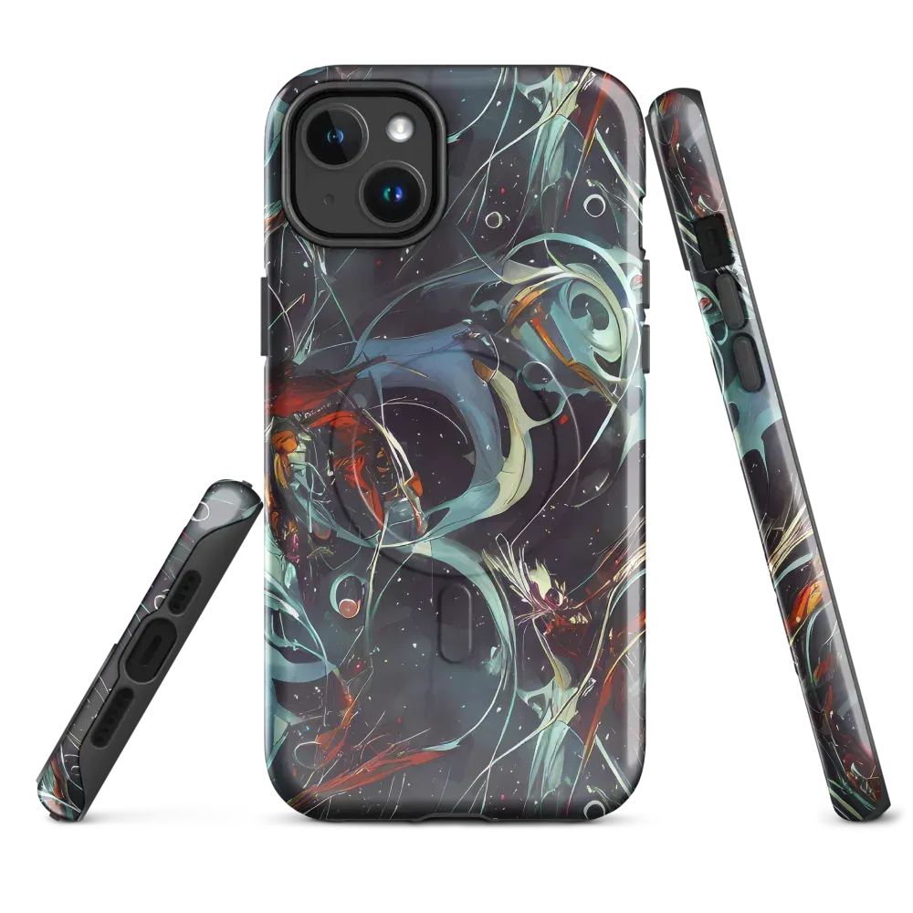 Neo-Splash Labyrinth on MagSafe Tough Case for iPhone® — Front
