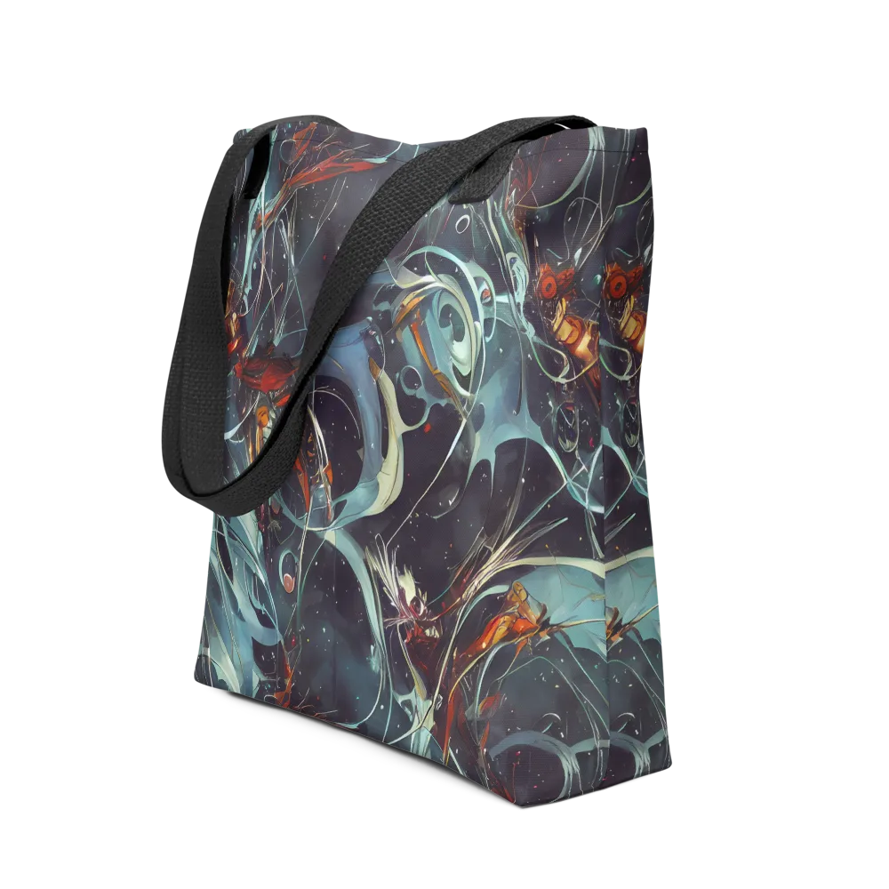 Neo-Splash Labyrinth on Tote Bag — Front
