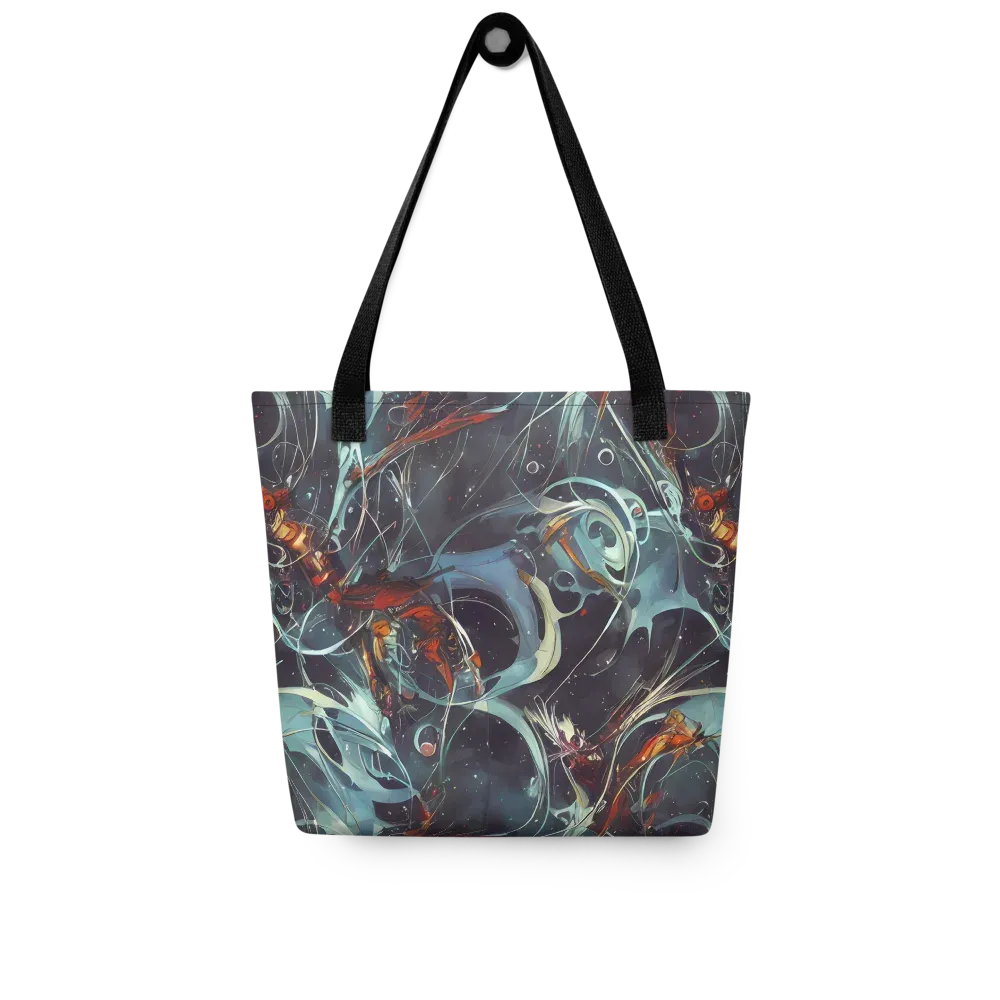 Neo-Splash Labyrinth on Tote Bag — Front