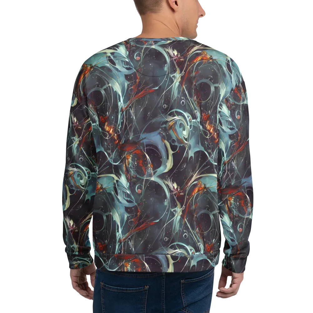 Neo-Splash Labyrinth on Sweatshirt — Back