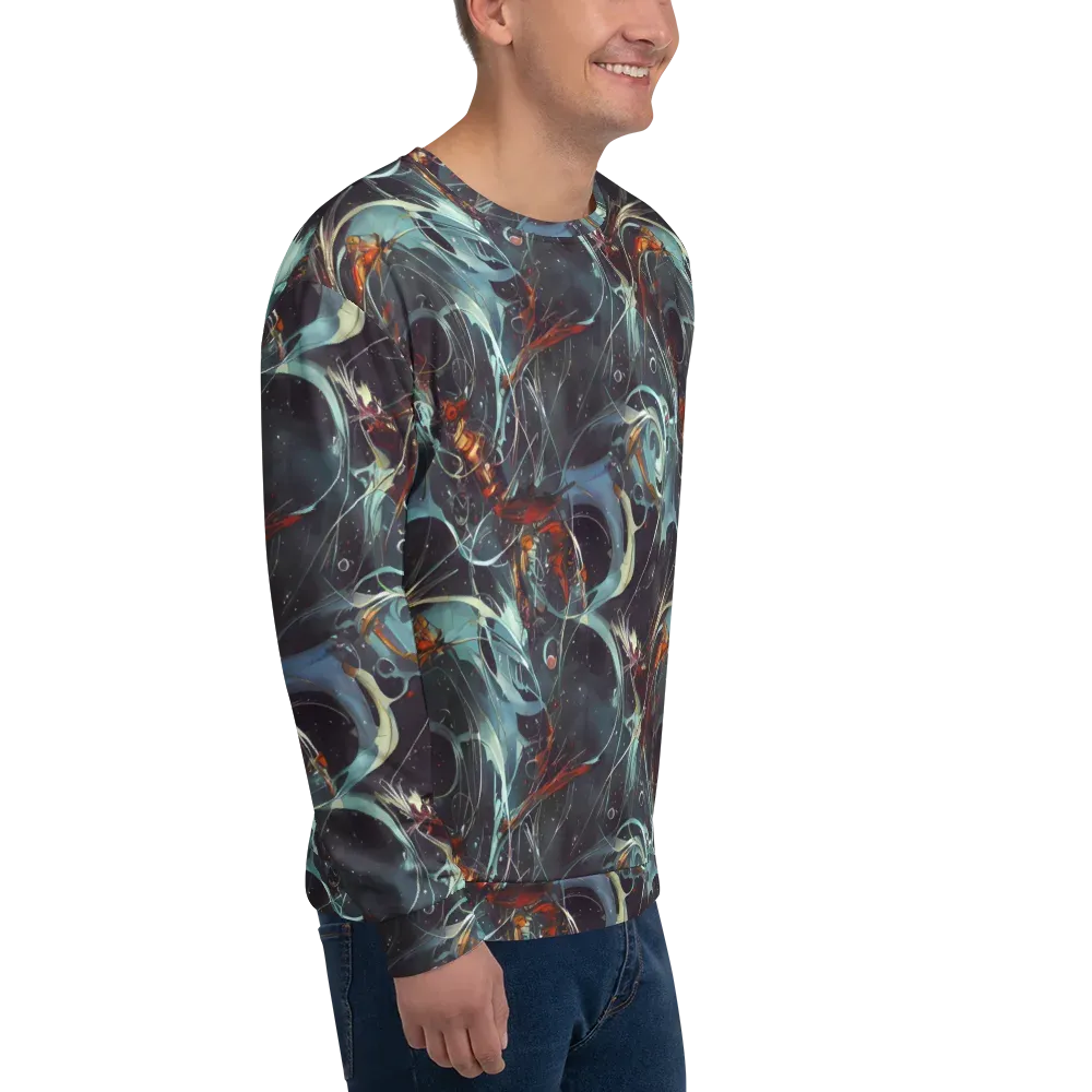 Neo-Splash Labyrinth on Sweatshirt — Right Front