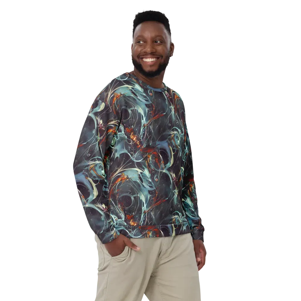 Neo-Splash Labyrinth on Sweatshirt — Front