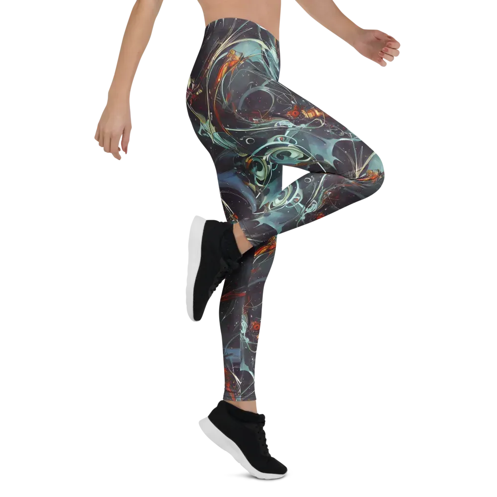 Neo-Splash Labyrinth on Leggings — Right