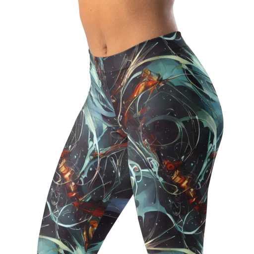 Neo-Splash Labyrinth on a Leggings