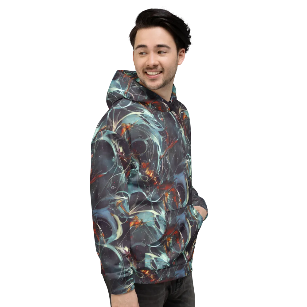 Neo-Splash Labyrinth on Hoodie — Right