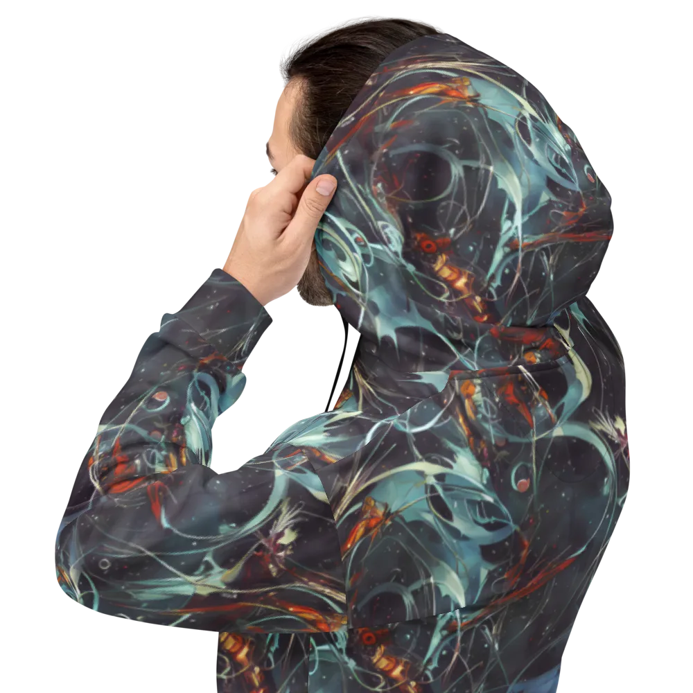 Neo-Splash Labyrinth on Hoodie — Back