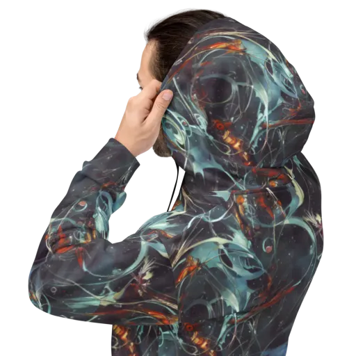 Neo-Splash Labyrinth on a Hoodie
