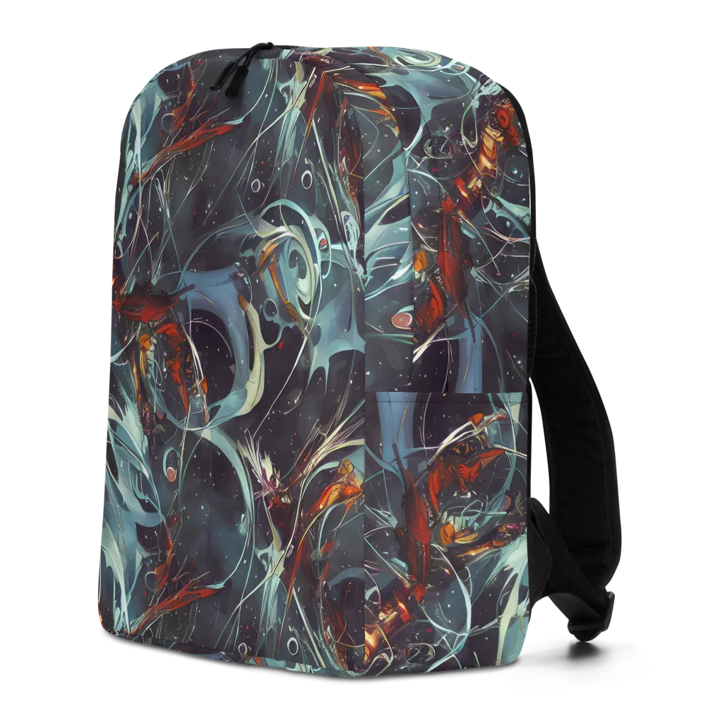 Neo-Splash Labyrinth on Minimalist Backpack — Left