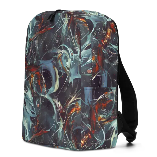 Neo-Splash Labyrinth on a Minimalist Backpack