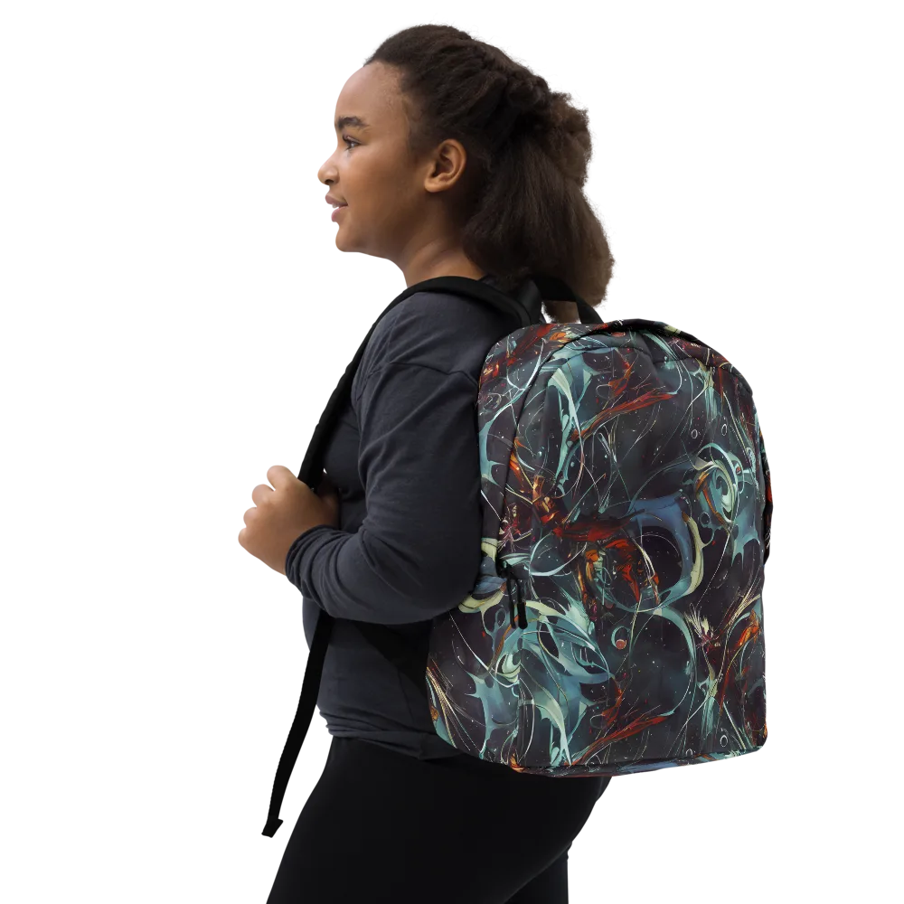 Neo-Splash Labyrinth on Minimalist Backpack — Right Front