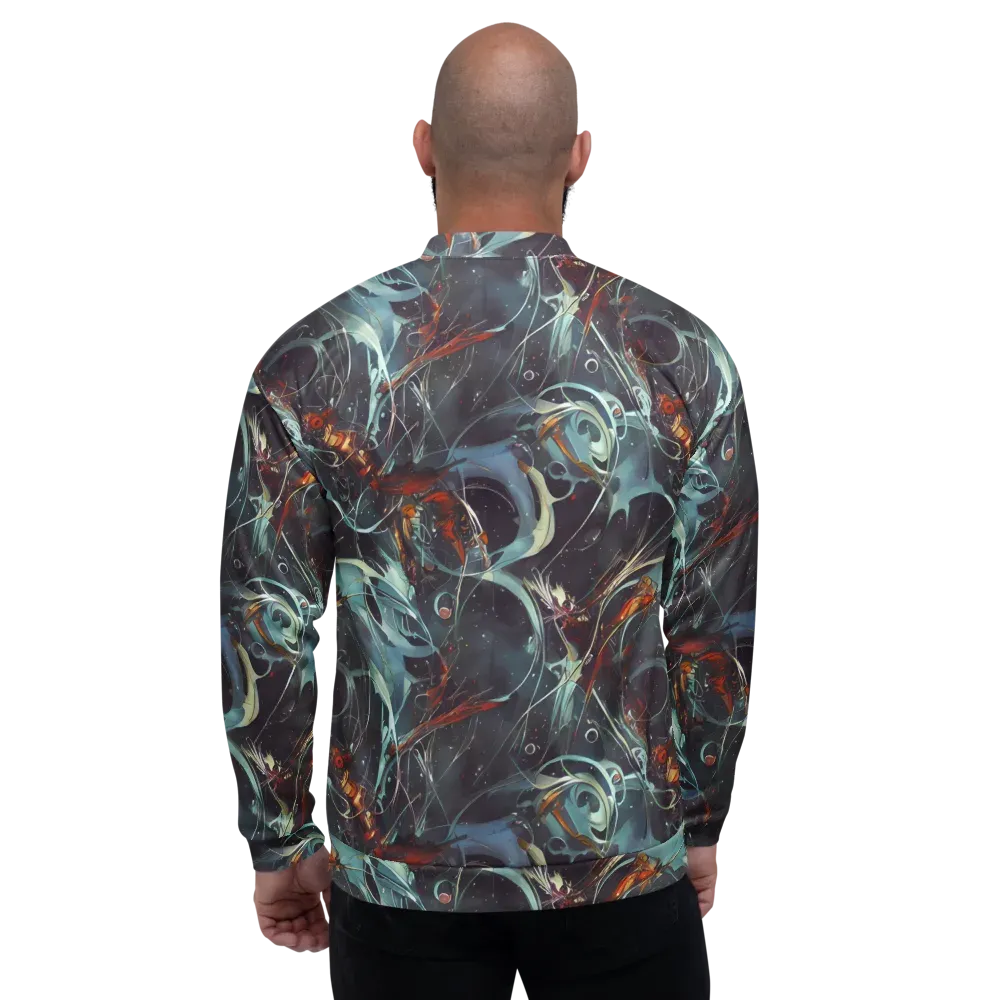 Neo-Splash Labyrinth on Bomber Jacket — Back