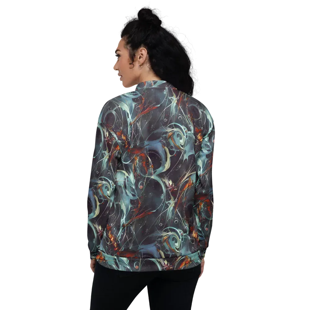 Neo-Splash Labyrinth on Bomber Jacket — Back