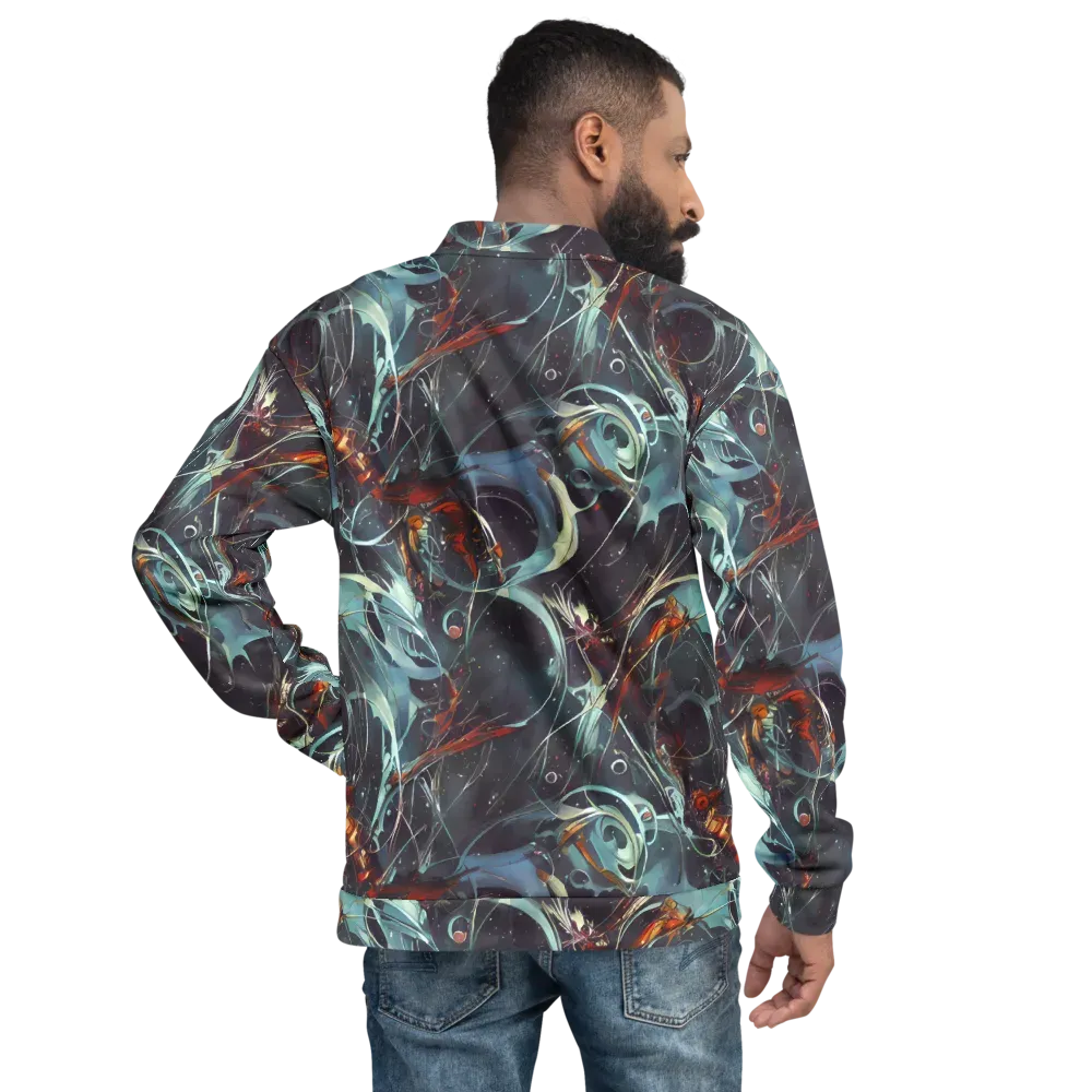 Neo-Splash Labyrinth on Bomber Jacket — Back