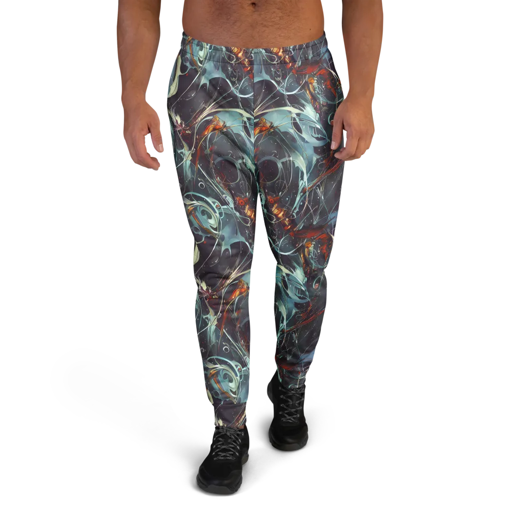 Neo-Splash Labyrinth on Men's Joggers — Front