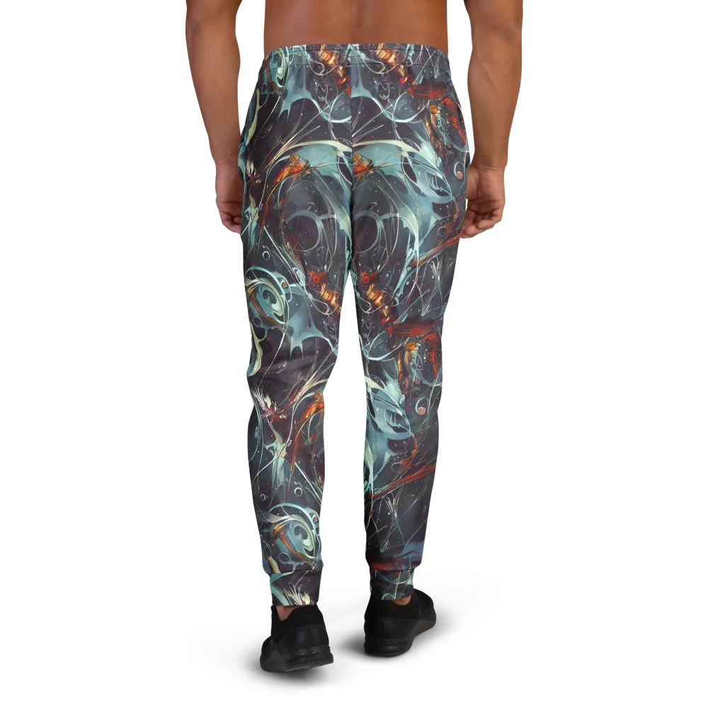 Neo-Splash Labyrinth on Men's Joggers — Back
