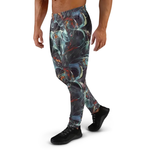 Neo-Splash Labyrinth on a Men's Joggers