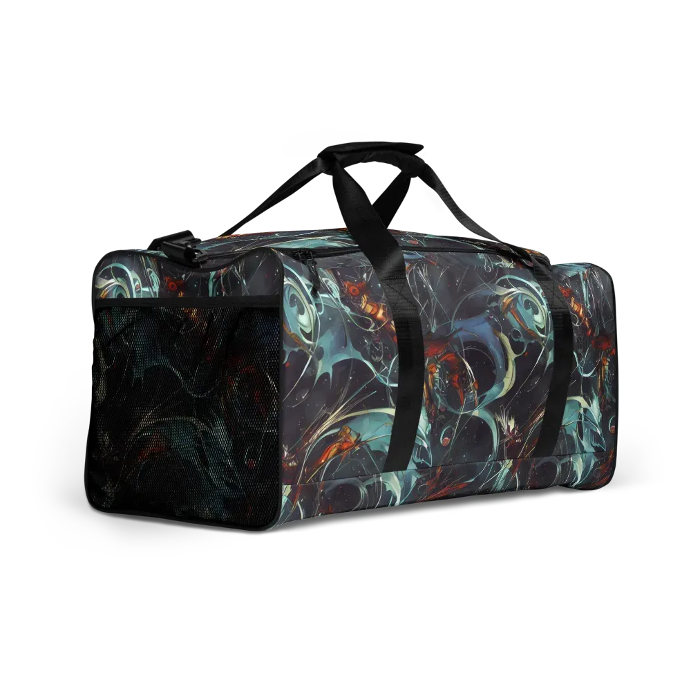 Neo-Splash Labyrinth on Duffle Bag — Right Front