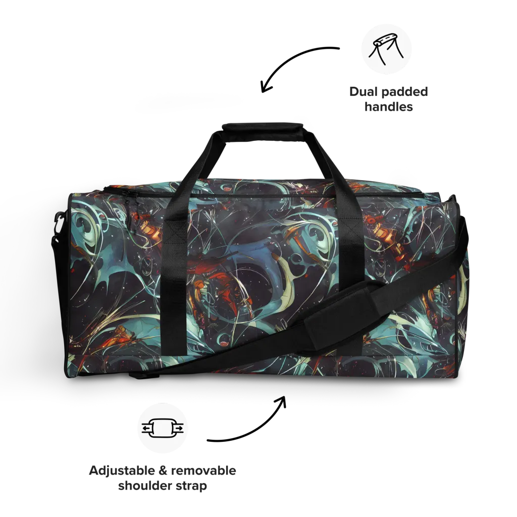 Neo-Splash Labyrinth on Duffle Bag — Front