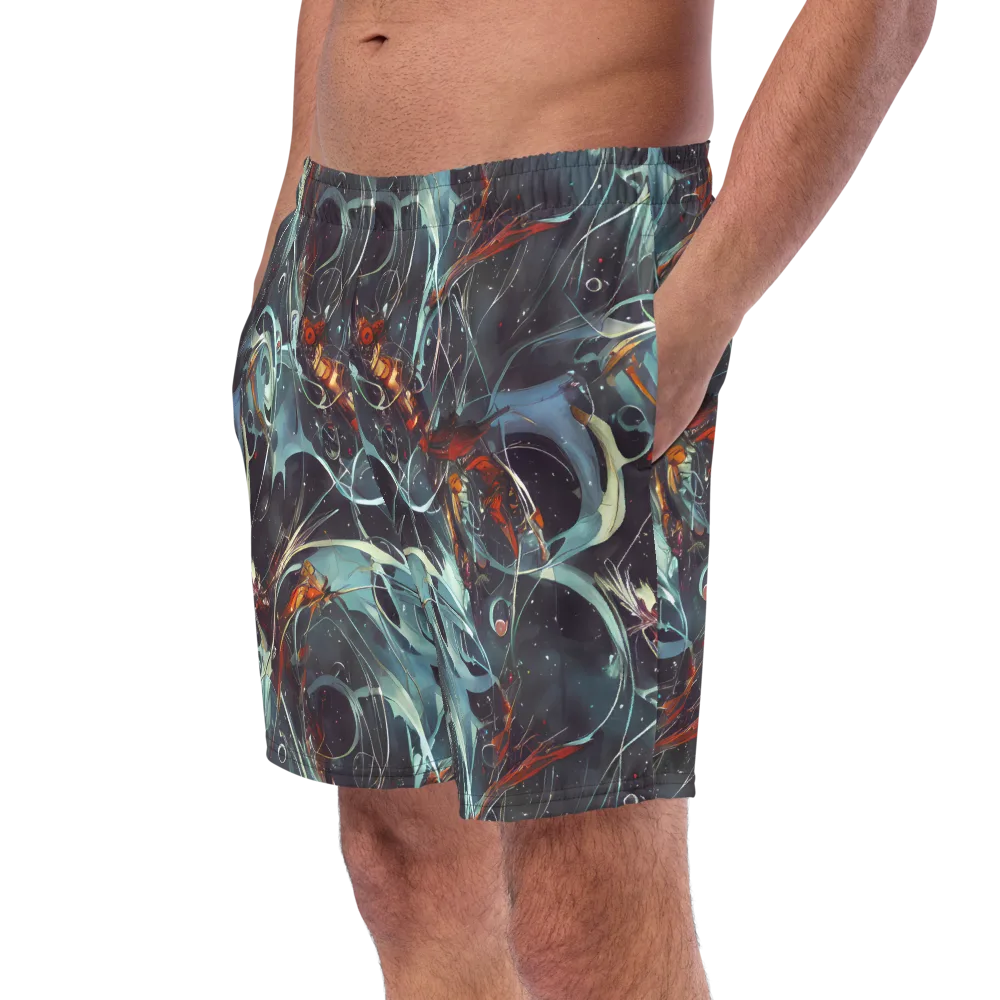 Neo-Splash Labyrinth on Swim Trunks — Left Front