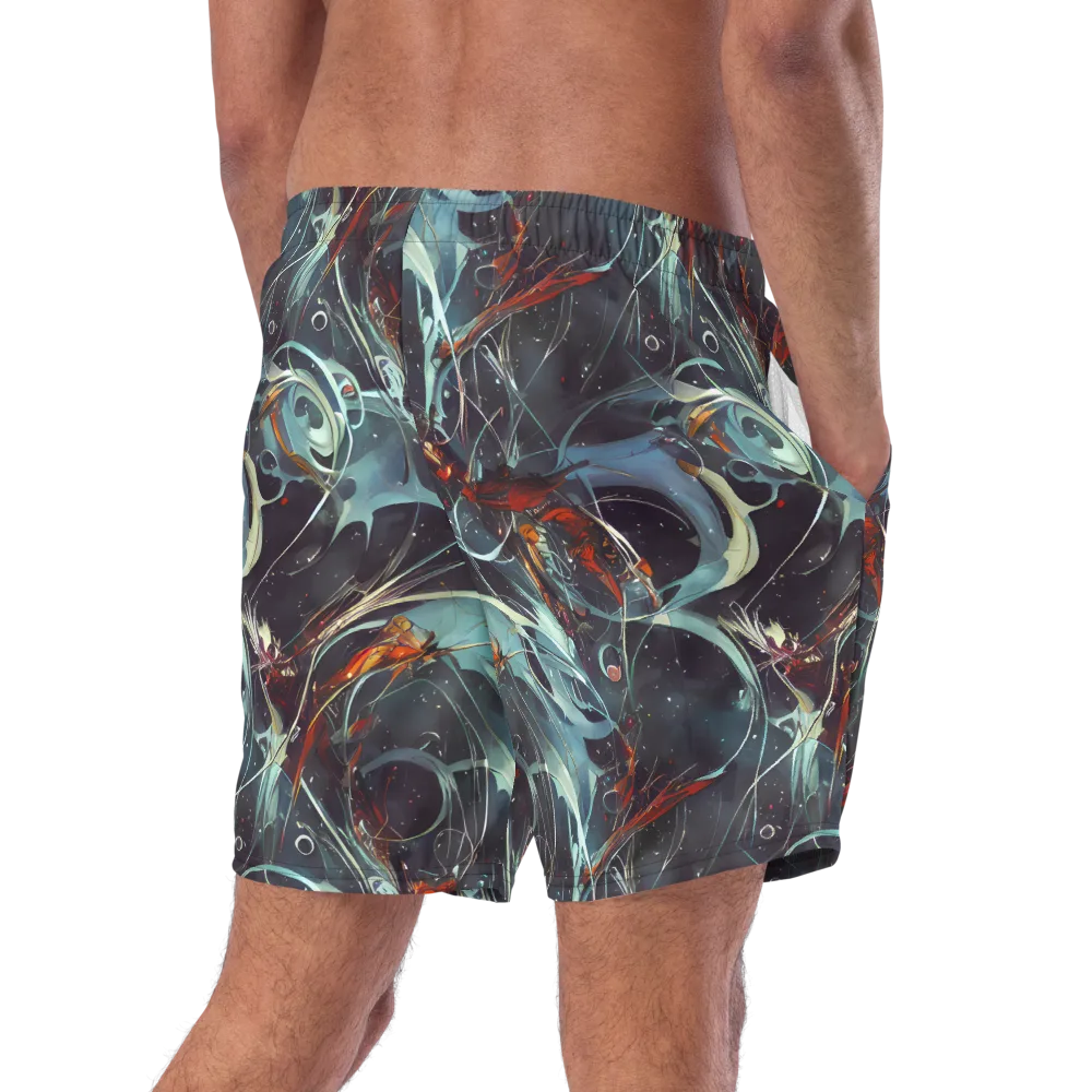Neo-Splash Labyrinth on Swim Trunks — Right Back