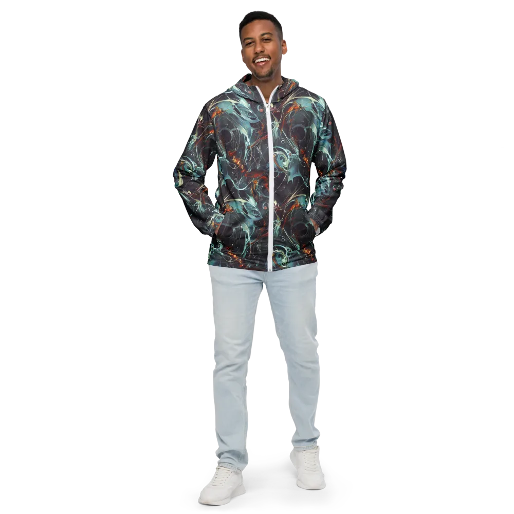 Neo-Splash Labyrinth on Men's Windbreaker — Front