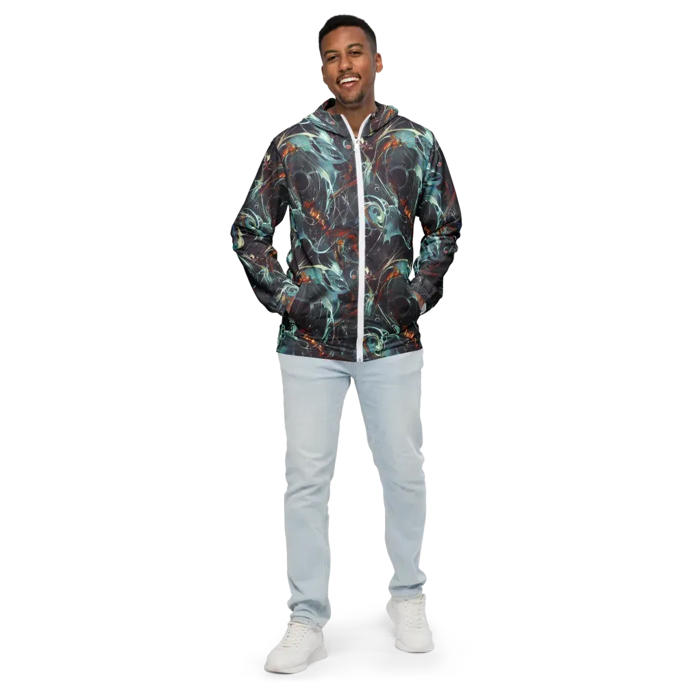 Neo-Splash Labyrinth on Men's Windbreaker — Front