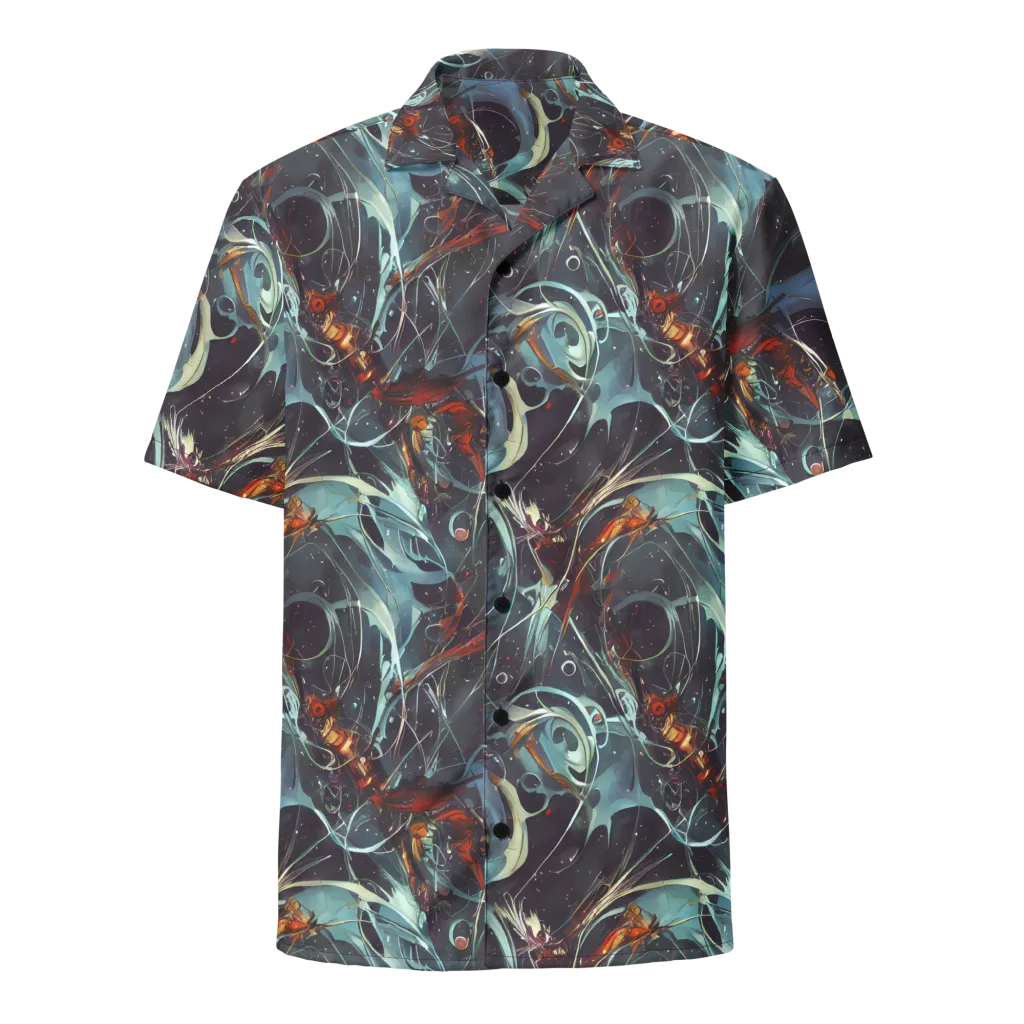 Neo-Splash Labyrinth on Button Shirt — Front