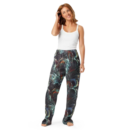 Neo-Splash Labyrinth on a Women's Pajama Pants