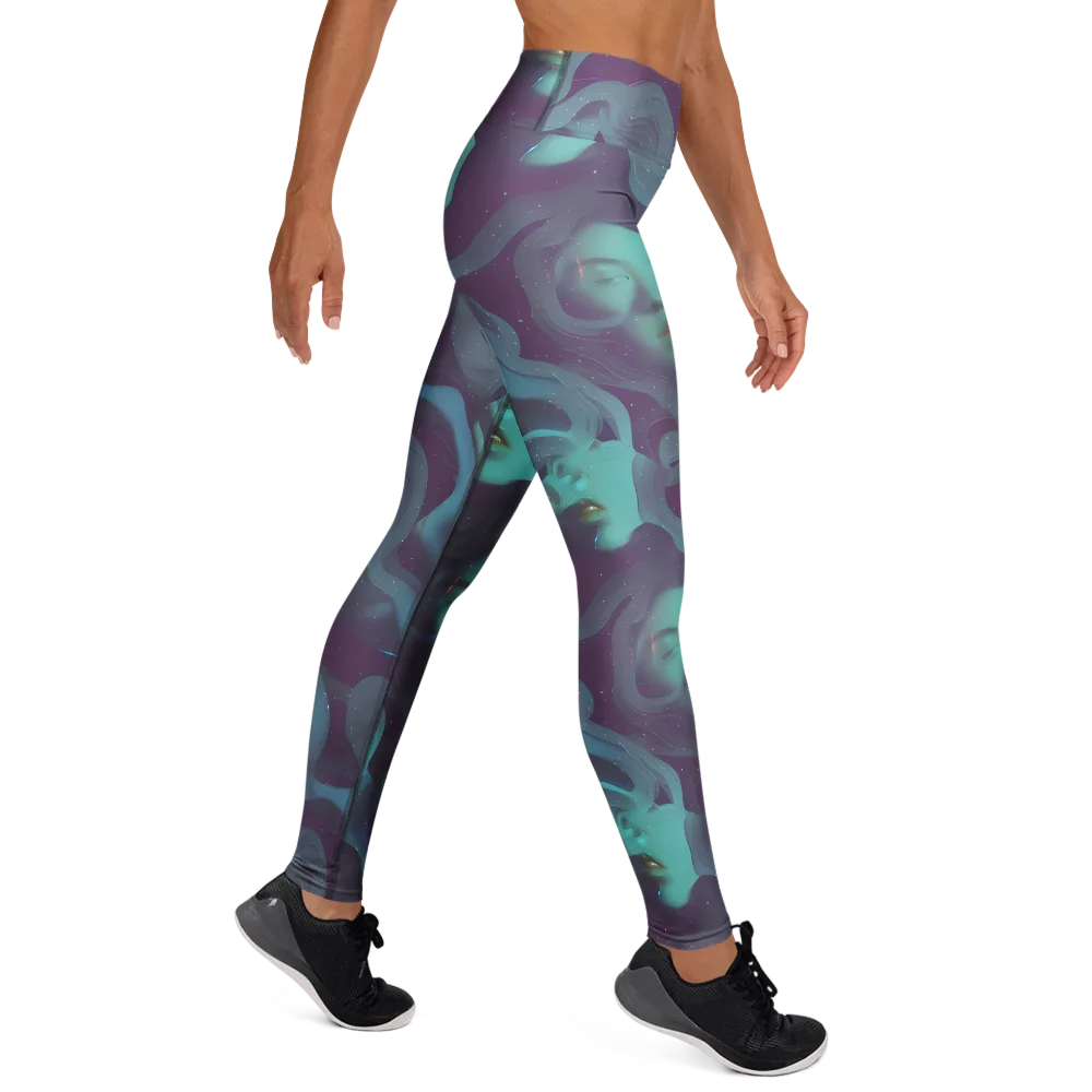 Ethereal Dreamscape on Yoga Leggings — Right