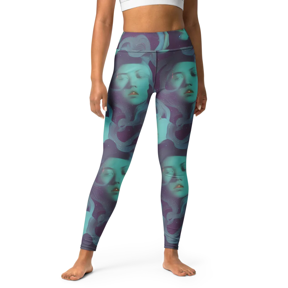 Ethereal Dreamscape on Yoga Leggings — Front