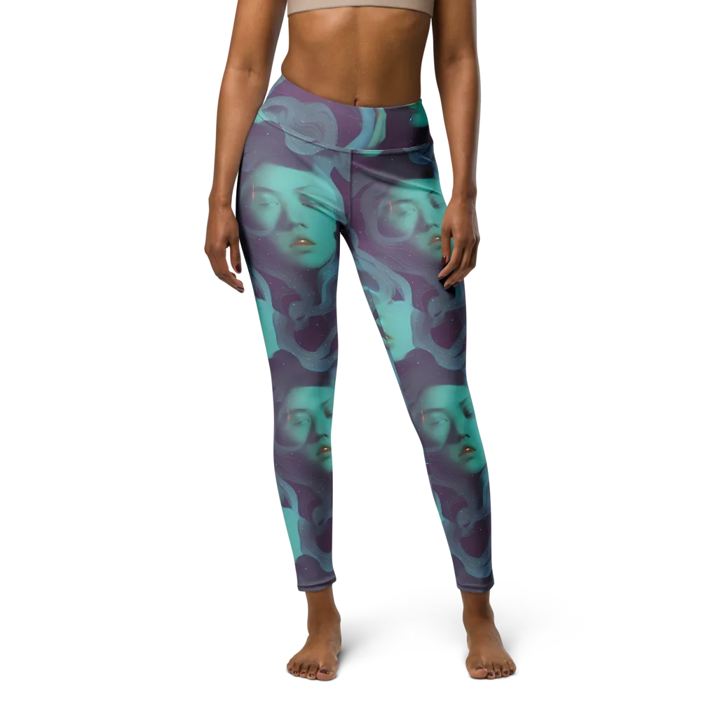 Ethereal Dreamscape on Yoga Leggings — Front