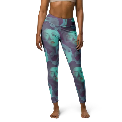 Ethereal Dreamscape on a Yoga Leggings