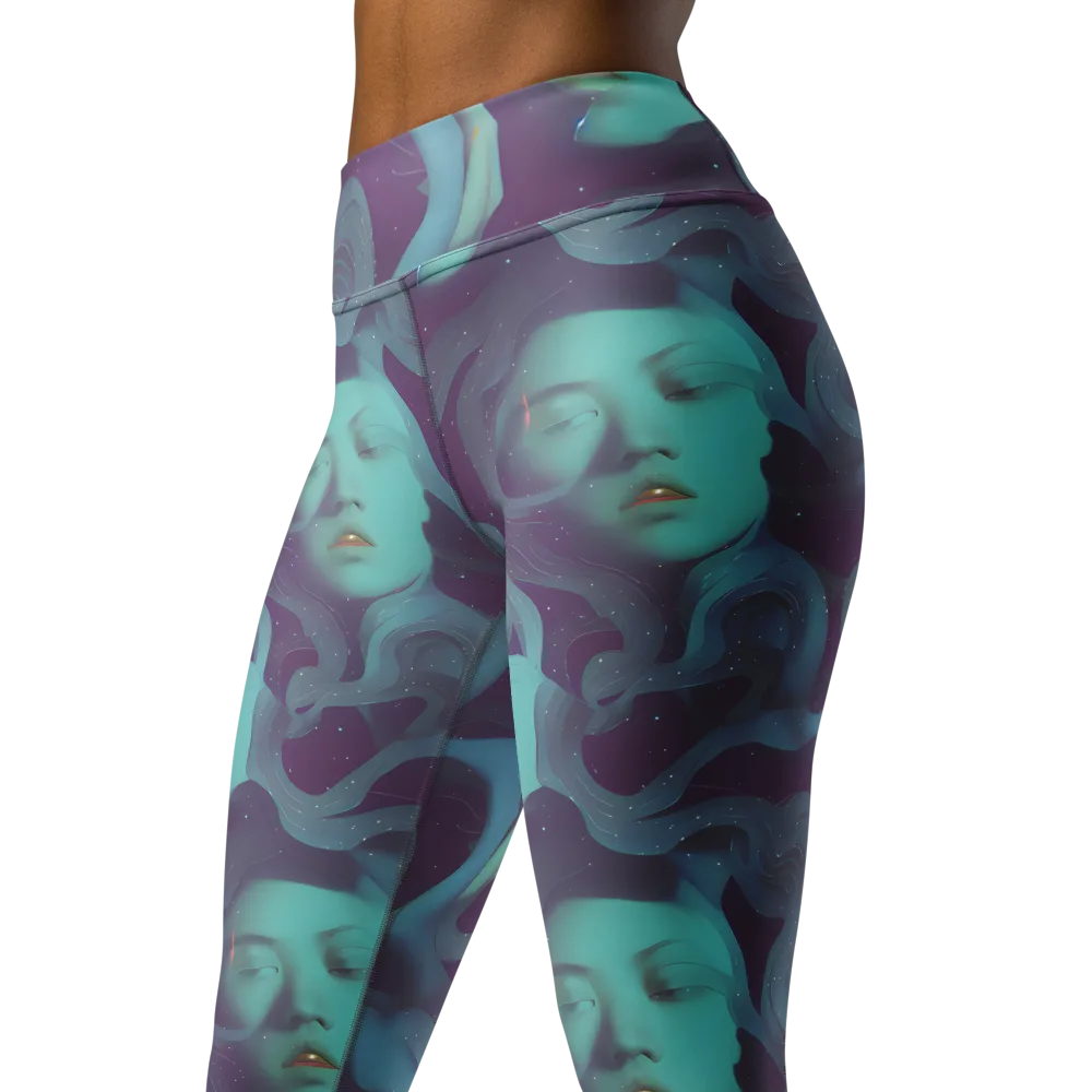Ethereal Dreamscape on Yoga Leggings — Left Front