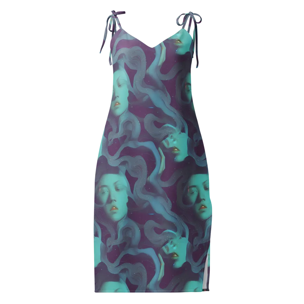 Ethereal Dreamscape on Slip Dress — Front
