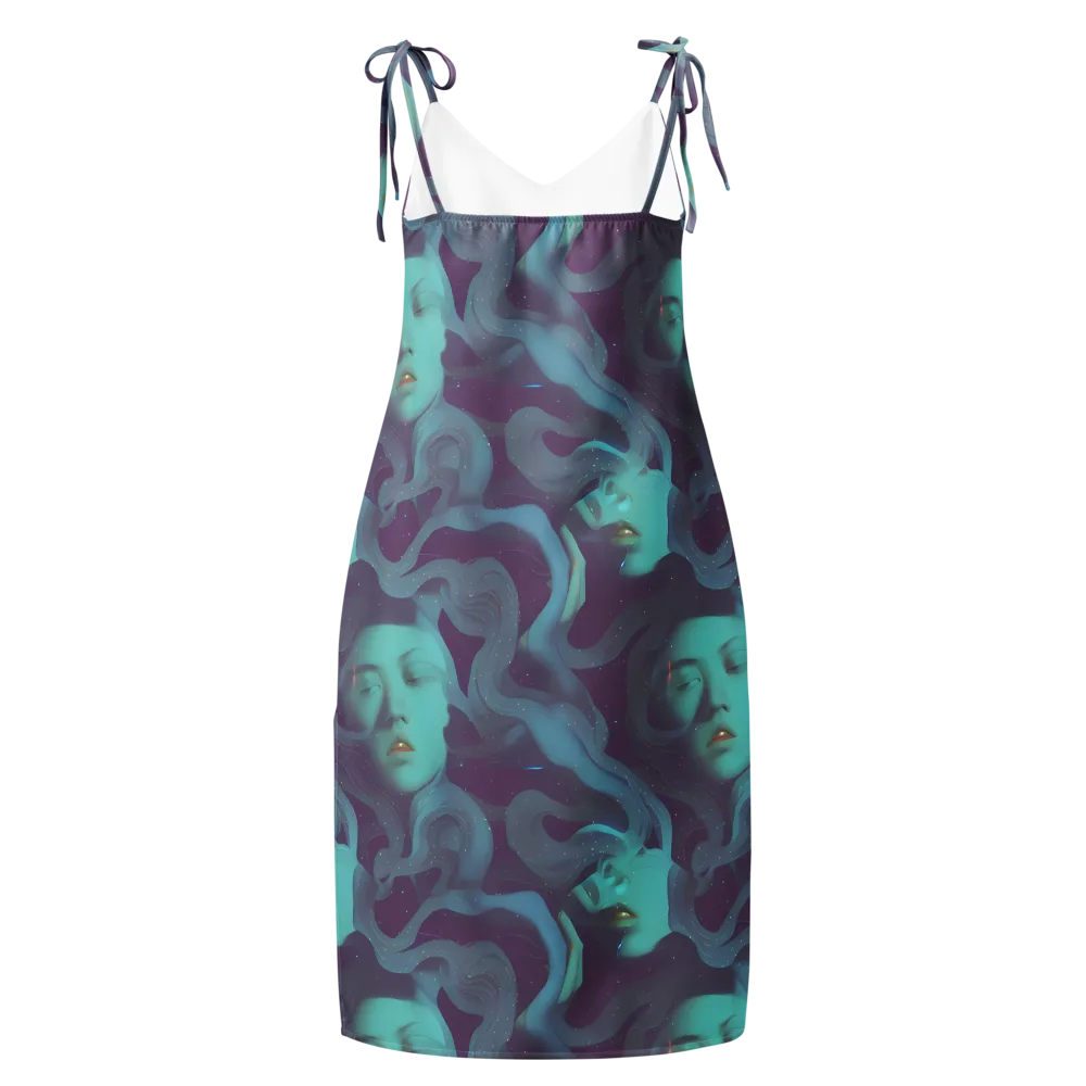Ethereal Dreamscape on Slip Dress — Back