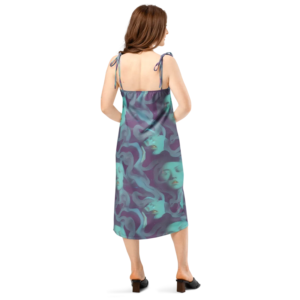Ethereal Dreamscape on Slip Dress — Back