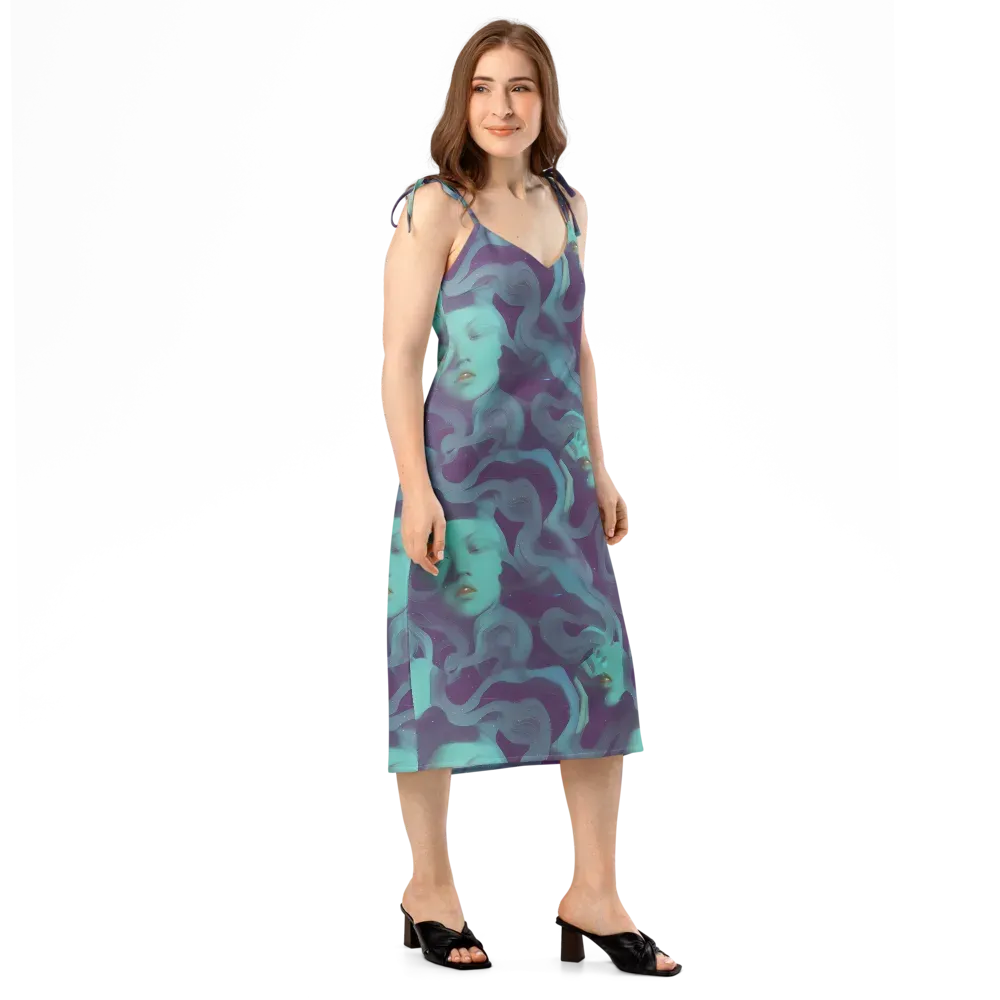 Ethereal Dreamscape on Slip Dress — Right Front