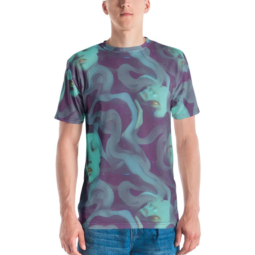 Ethereal Dreamscape on Men's Crew Neck T-Shirt — Front
