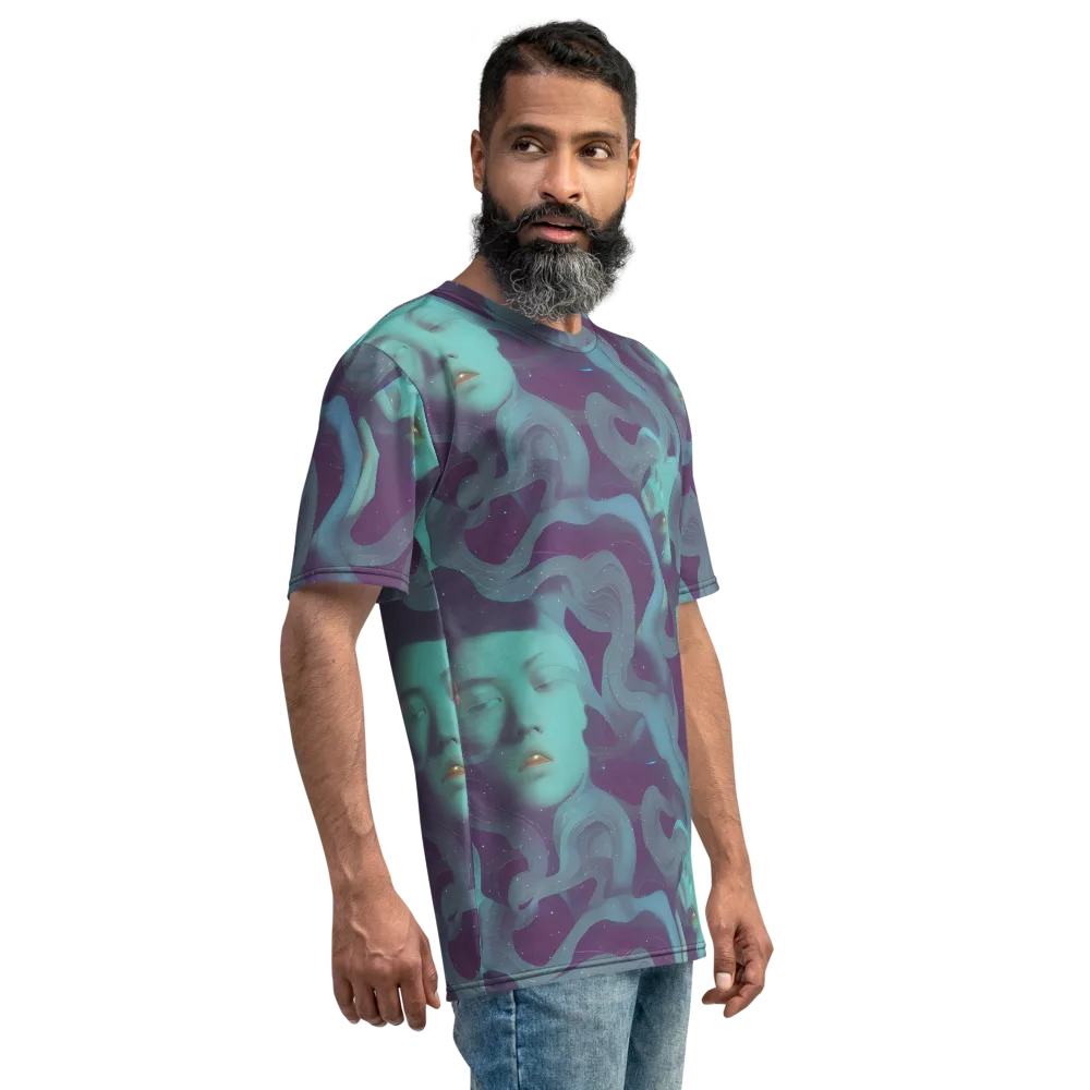Ethereal Dreamscape on Men's Crew Neck T-Shirt — Right