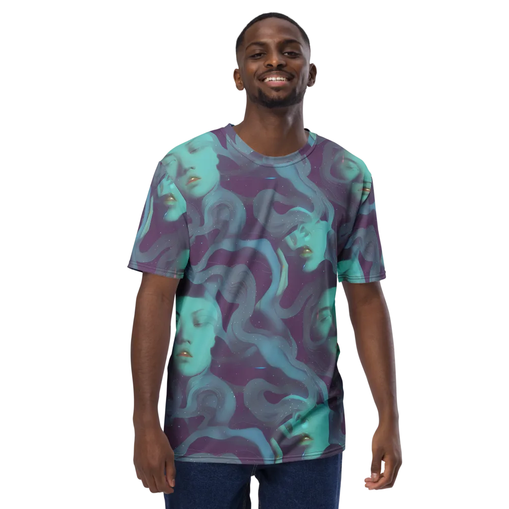 Ethereal Dreamscape on Men's Crew Neck T-Shirt — Front
