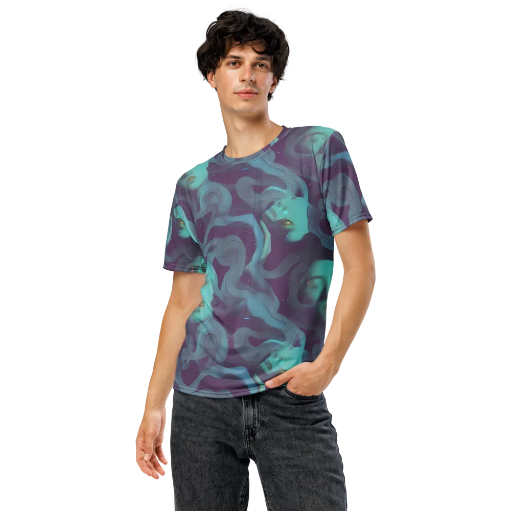 Ethereal Dreamscape on Men's Crew Neck T-Shirt — Front